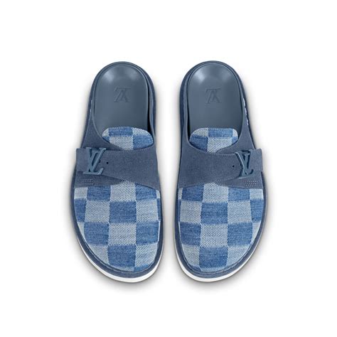 lv easy mules|louis vuitton denim mules.